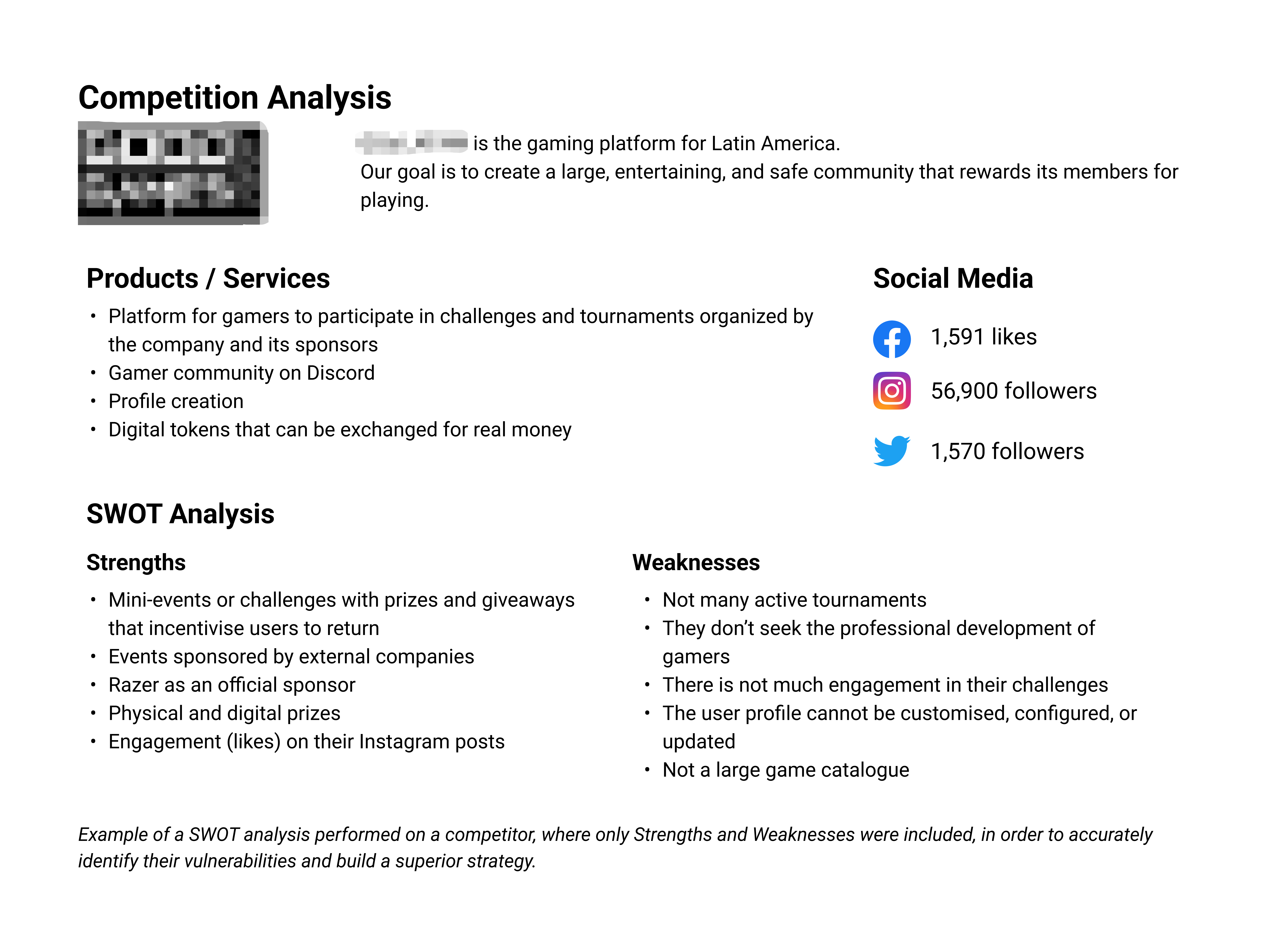 Competition analysis: SWOT breakdown of LATAM gaming competitor